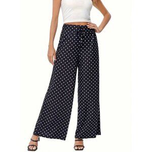 Polka-Dot Wide Leg Pants Size 12